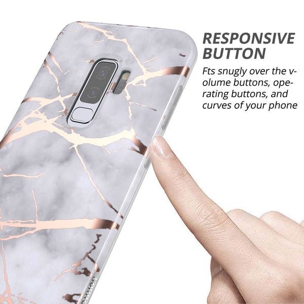 Samsung Galaxy S9 Plus 360 Full-Body Protection Shockproof Marble Case
