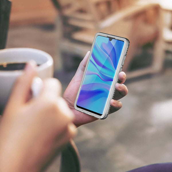 HUAWEI P30 lite Case with Built in Screen Protector Slim Bumper Case