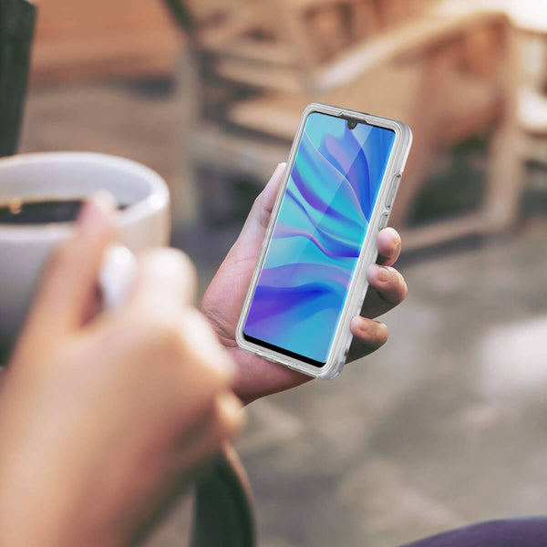 HUAWEI P30 lite Case with Built in Screen Protector Slim Bumper Case