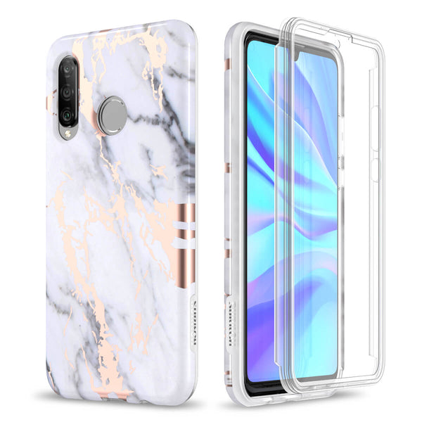 HUAWEI P30 lite Case with Built in Screen Protector Slim Bumper Case