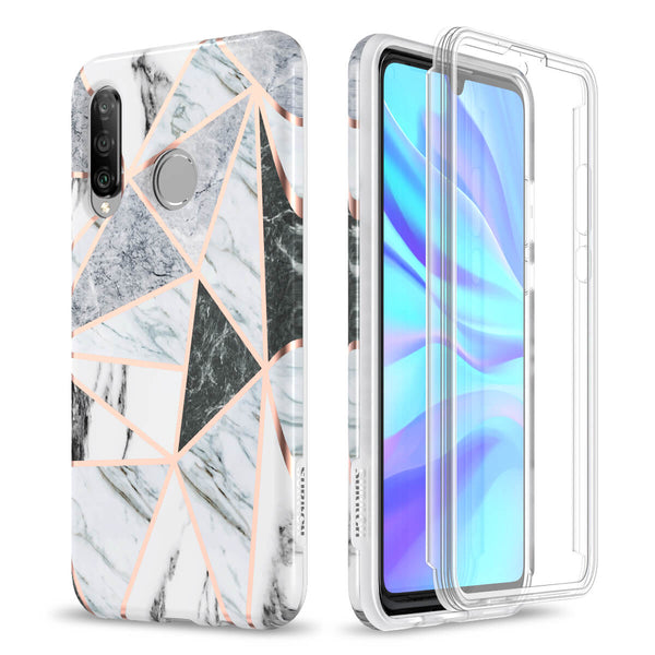 HUAWEI P30 lite Case with Built in Screen Protector Slim Bumper Case