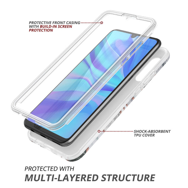 HUAWEI P30 lite Case with Built in Screen Protector Slim Bumper Case