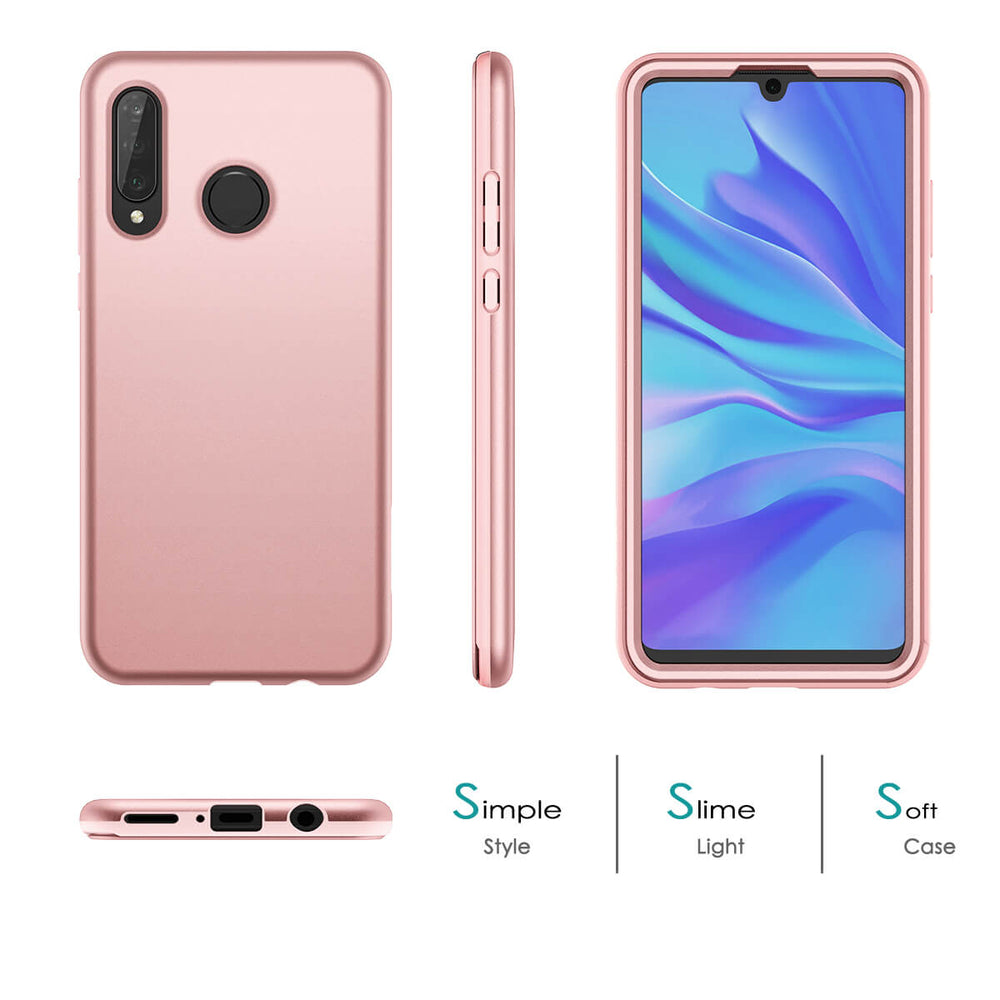 HUAWEI P30 lite Case with Built in Screen Protector Slim Bumper Case