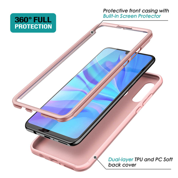 HUAWEI P30 lite Case with Built in Screen Protector Slim Bumper Case