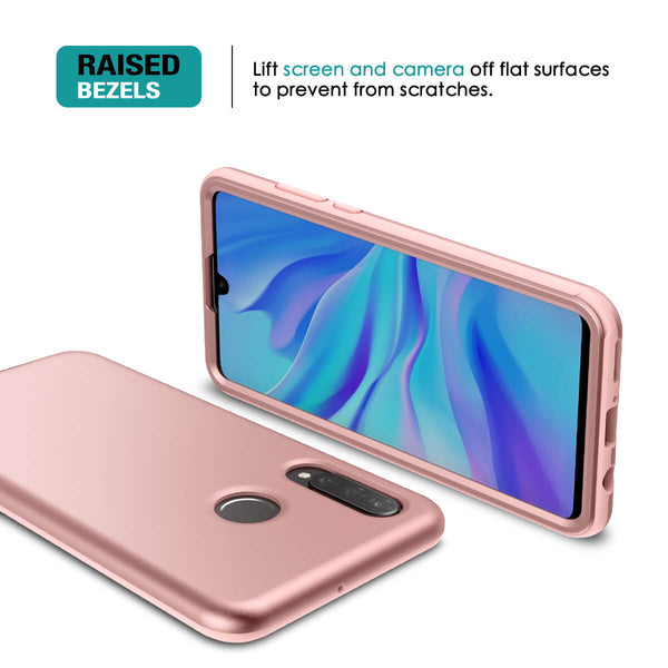HUAWEI P30 lite Case with Built in Screen Protector Slim Bumper Case