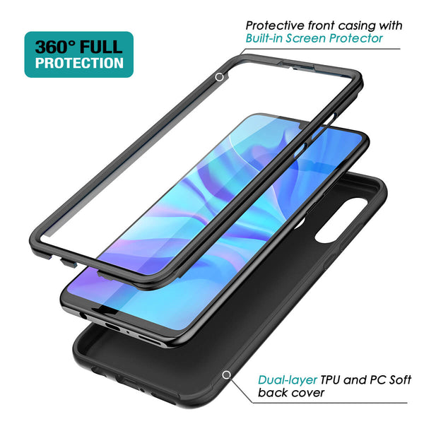 HUAWEI P30 lite Case with Built in Screen Protector Slim Bumper Case