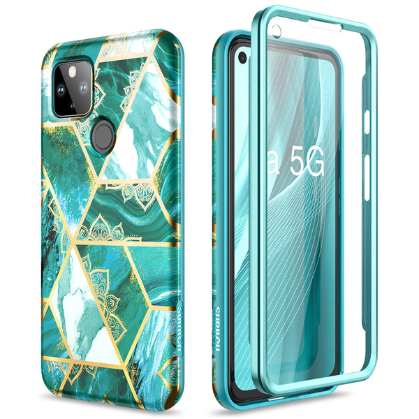 SURITCH Compatible with Pixel 4a 5G Case Marble 6.2 inch