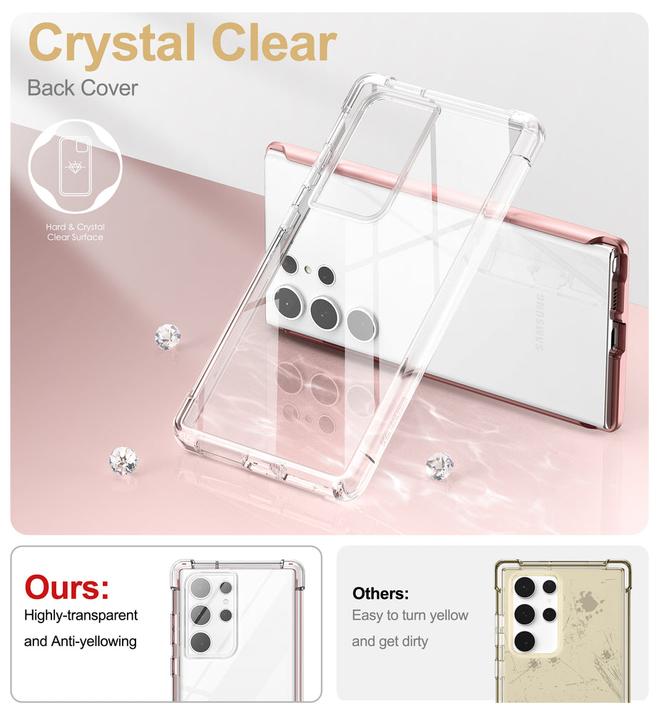 SURITCH for Galaxy S23 Ultra 5G Clear Case（6.8 inches）