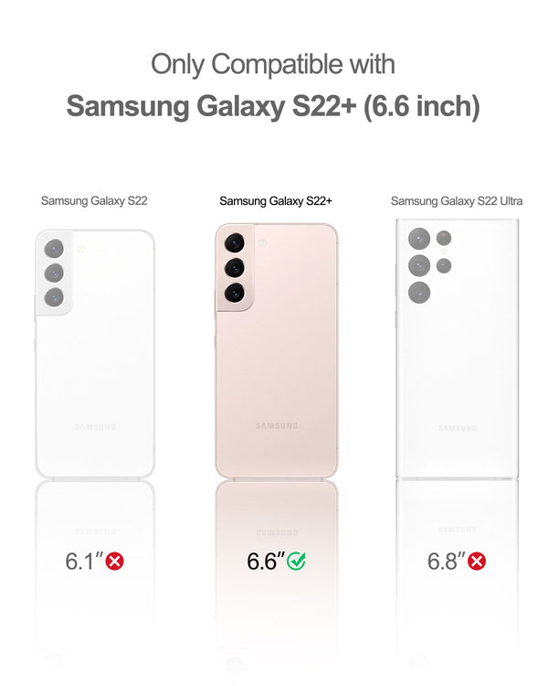 SURITCH for Samsung Galaxy S22 Plus Case 6.6 Inch